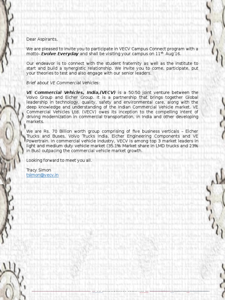 Invite For Campus Connect | PDF | Business
