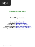 (10) Technical Design Document Template