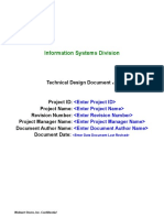 Technical Design Document Template