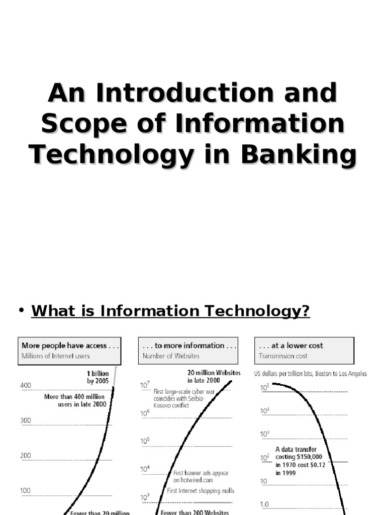 An Introduction and Scope of Information Technology in Banking PDF