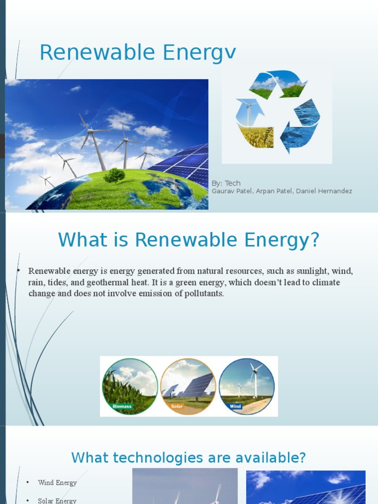 Understanding Renewable Energy Benefits | PDF | Technology & Engineering