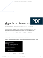 Ubuntu Server - Connect To MSSQL Via PHP - The Sysadmins