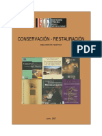 Bibliografía de Conservación y Restauración
