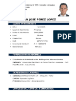 Modelo de Curriculum Vitae