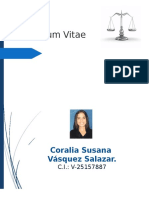 Curriculum Vitae - Coralia Vásquez.
