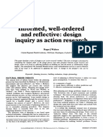 Informed Well Ordered and Reflective Design Inquiry As Action Research 1986 Design Studies