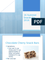 16 Summer Snacks
