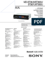 Sony Mex-Bt3800u Bt38uw Bt3807u Bt3850u PDF