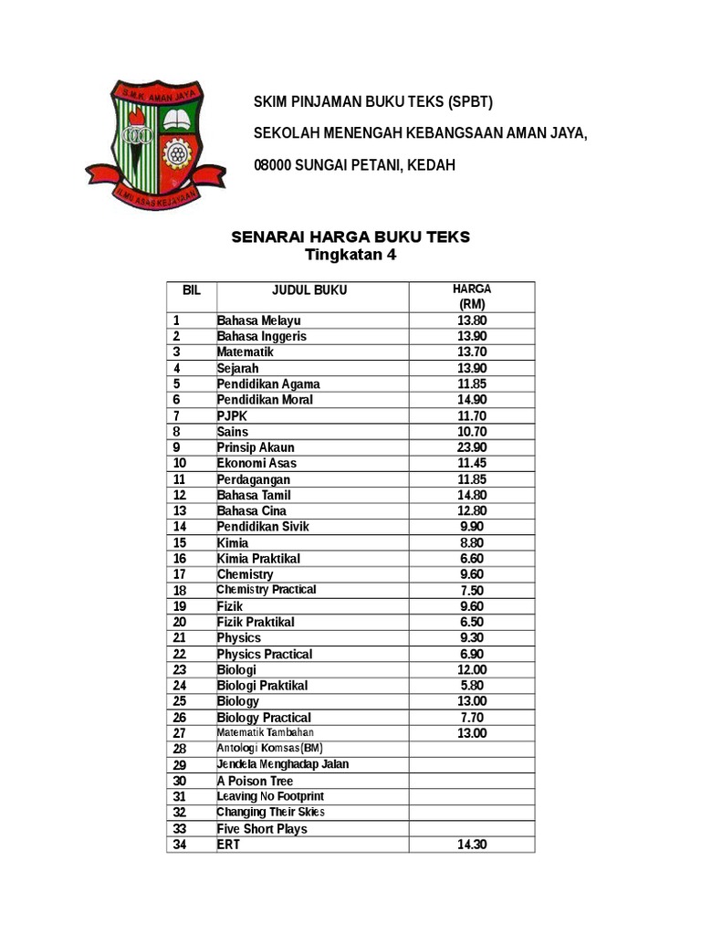 Buku Teks Sains Kssm Tingkatan 4