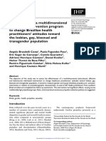 Effectiveness of A Multidimensional Web-Based Intervention To Change Brazilian Health Practitioners Attitudes Toward The Lesbian, Gay, Bisexual and Transgender Population
