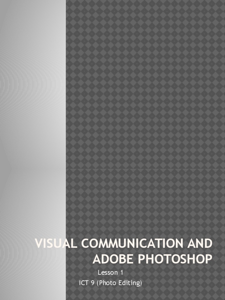 Visual Communication and Adobe Photoshop | PDF | Adobe Photoshop ...