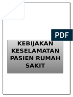 KEBIJAKAN KESELAMATAN PASIEN