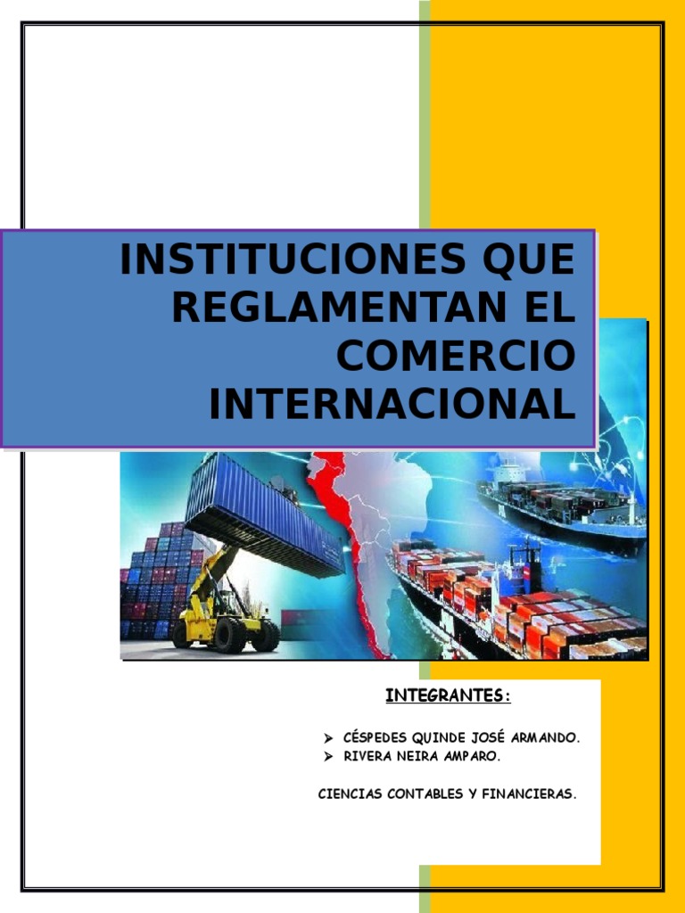 Instituciones del Comercio Internacional | PDF | Naciones Unidas ...