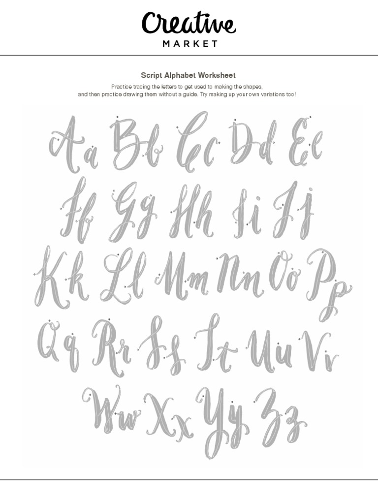 HandLettering Worksheets