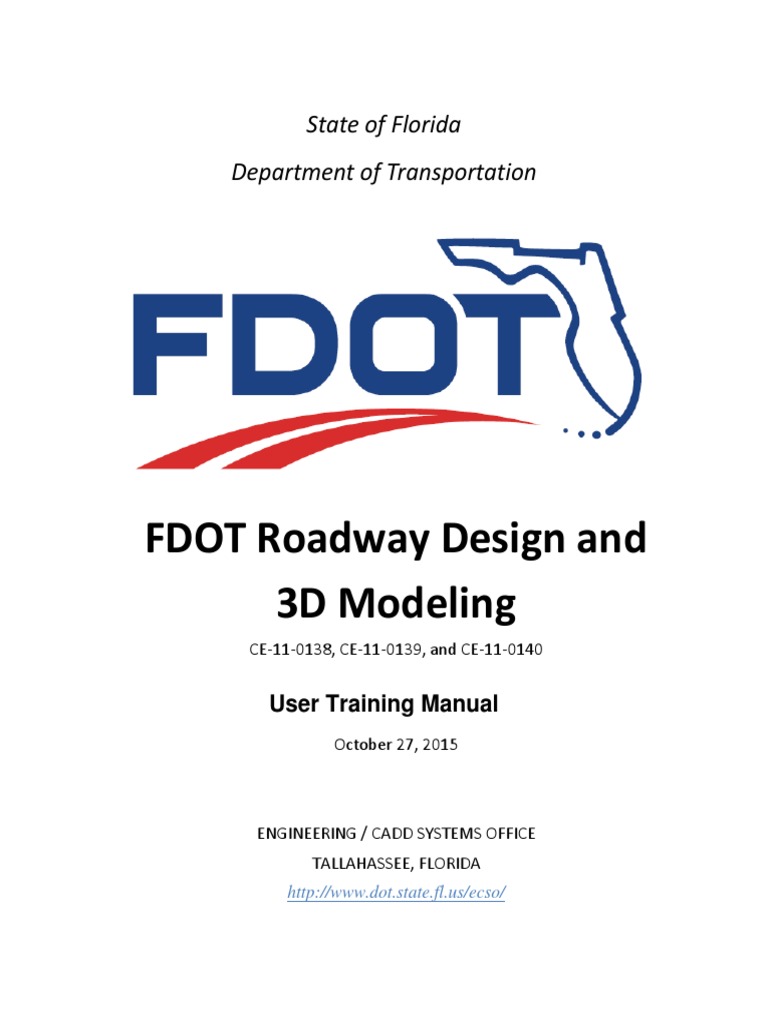 FDOTRoadwayDesignand3DModeling Master | PDF | Sidewalk | Icon (Computing)