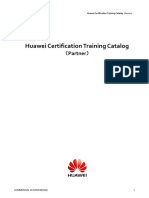Huawei Certification Training Catalog Subcontractors V1 2 PDF