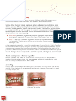 Teeth Manual Thumb and Finger Sucking in Children