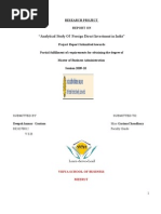 Download Final Project on Fdi in India by deepakgautam_007 SN32050345 doc pdf