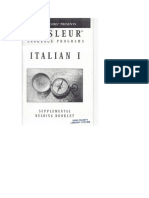 Italian I Booklet