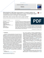 Determination of Alternative Preservatives in Cosmetics by Derivatization and LC