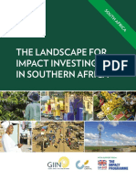 The Landscape for Impact Investing in Southern Africa