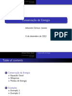 Conservação de Energia - Formulação Integral - Máquinas