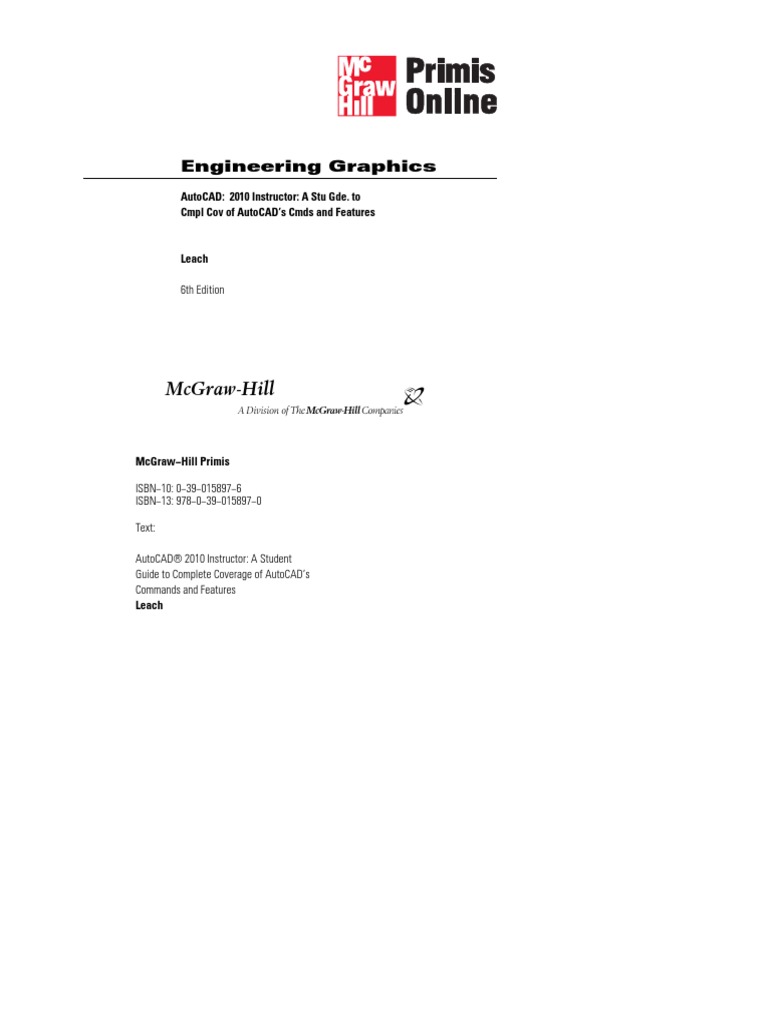 Autocad 2010 Instructor Guide Pdf Pdf Computer Aided Design Menu