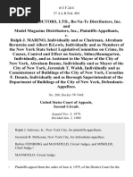 Star Distributors, Ltd., Bo-Na-Te Distributors, Inc. And Model Magazine Distributors, Inc. v. Ralph J. Marino, Individually and as Chairman, Abraham Bernstein and Albert b.lewis, Individually and as Members of the New York State Select Legislativecommittee on Crime, Its Causes, Control and Effect on Society, Sidneybaumgarten, Individually, and as Assistant to the Mayor of the City of New York, Abraham Beame, Individually and as Mayor of the City of New York, Jeremiah T. Walsh, Individually and as Commissioner of Buildings of the City of New York, Cornelius F. Dennis, Individually and as Borough Superintendent of the Department of Buildings of the City of New York, 613 F.2d 4, 2d Cir. (1980)