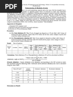 Alkalinity, Hardness, Turbidity & PH Determination