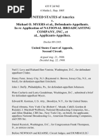 United States v. Michael O. Myers, in Re Application of National Broadcasting Company, Inc., Applicants-Appellees, 635 F.2d 942, 2d Cir. (1980)