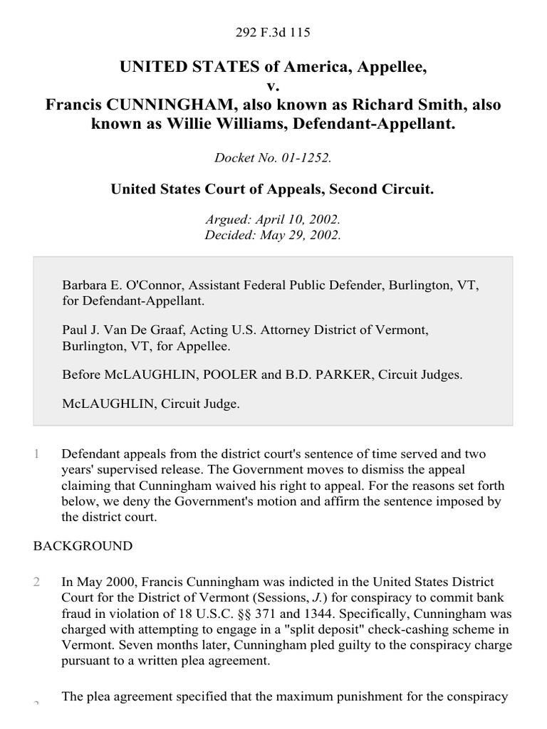 Appeal of Supervised Release Term in Fraud Case | PDF | United States ...