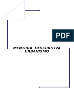 13627652 Memoria Descriptiva Urbanismo