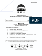 KEE2423 - Signal and Circuit Theory