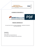 Summer Internship At: "An Analysis of Mutual Funds Awareness Campaign Initiated by Icici Securities LTD"