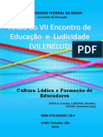 Cristina D'Avila, Marilete Cardoso e Antonete Xavier (Org.) - Cultura Lúdica e Formação de Educadores