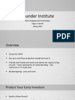 Founder Institute Bootstrapping and Fund Raising Ed Harrell