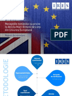 IRES Perceptii Si Reprezentari Brexit Raport de Cercetare Grafic