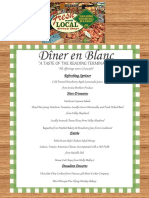 Diner en Blanc Philadelphia 2016 Menus