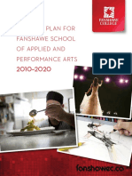 Business Plan For Fanshawe School of Applied and Performance Arts 2010-2020