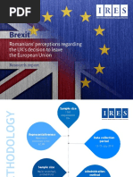 Download IRES Brexit Romanian Perceptions Graphic Report by INSTITUTUL ROMAN PENTRU EVALUARE SI STRATEGIE SN320535705 doc pdf