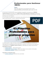 63 Plantillas Profesionales para Gestionar Proyectos