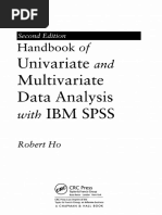 Handbook of Univariate and Multivariate Data Analysis With IBM SPSS, Second Edition