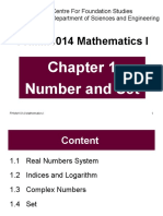 FHMM1014 Chapter 1 Number and Set