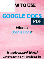 How To Use Google Docs