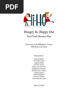 Food Truck Business Plan (Hi-Ho)