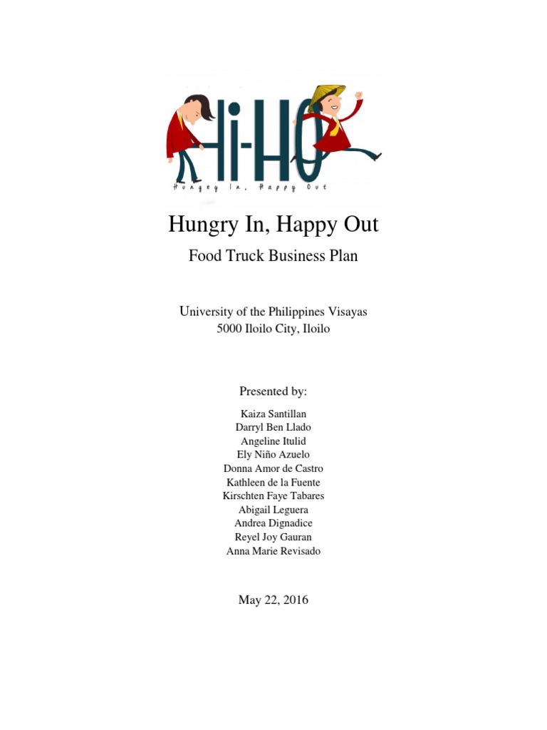 Food Truck Business Plan Hi Ho Restaurants Foods