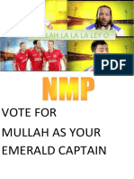 Mullah La La La Ley O: Vote For Mullah As Your Emerald Captain