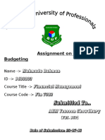 Assignment On Capital Budgeting: Submitted To.