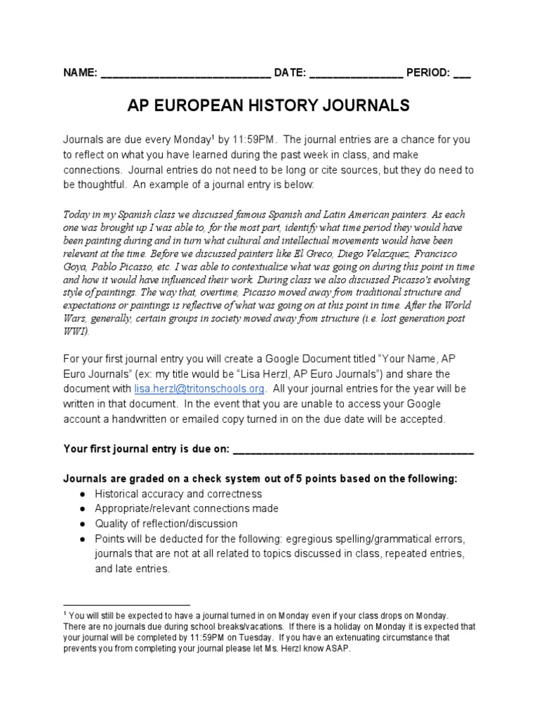 AP Euro Journal Entry Guidelines | PDF