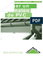 Instalación canalón PVC